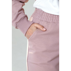 Костюм двойка женский "Сиена" футер 2-х нитка с лайкрой (последний размер) какао 46