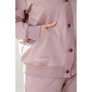 Костюм двойка женский "Сиена" футер 2-х нитка с лайкрой (последний размер) какао 46