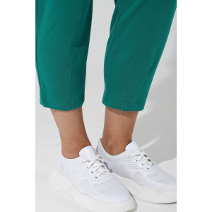 Костюм двойка женский "Рейв-4У" футер 2-х нитка с лайкрой (последний размер) зелёный 50