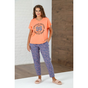 Костюм двойка женский "Авизо-2" кулирка (последний размер) розовый 52