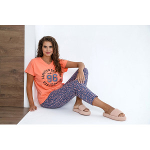 Костюм двойка женский "Авизо-2" кулирка (последний размер) розовый 52