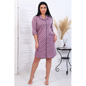 Халат женский "Вивьен" кулирка (последний размер) лиловый 48