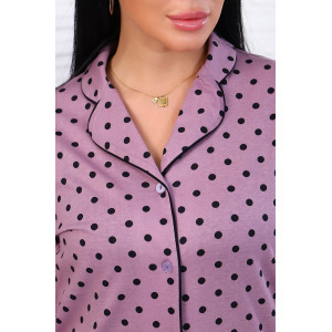 Халат женский "Вивьен" кулирка (последний размер) лиловый 48