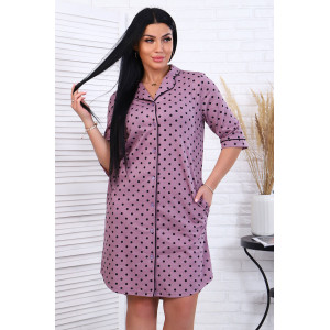 Халат женский "Вивьен" кулирка (последний размер) лиловый 48