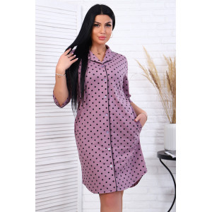 Халат женский "Вивьен" кулирка (последний размер) лиловый 48