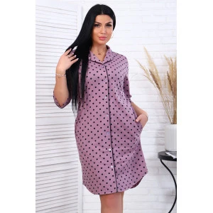 Халат женский "Вивьен" кулирка (последний размер) лиловый 48 Халат женский "Вивьен" кулирка (последний размер) лиловый 48