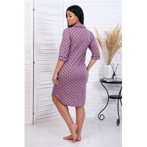 Халат женский "Вивьен" кулирка (последний размер) лиловый 48