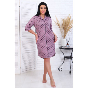 Халат женский "Вивьен" кулирка (последний размер) лиловый 48