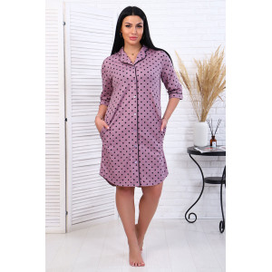 Халат женский "Вивьен" кулирка (последний размер) лиловый 48