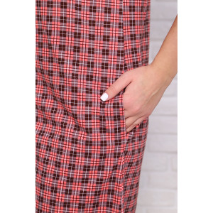 Халат женский "Вивьен" кулирка (последний размер) клетка 44,52