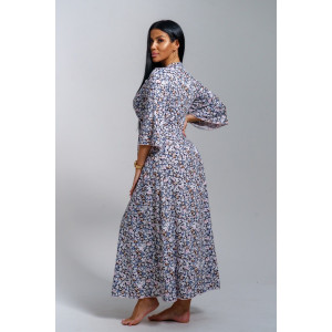 Халат-пеньюар женский "Нефертити" масло (последний размер) фиалка 54