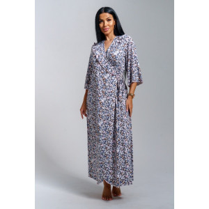 Халат-пеньюар женский "Нефертити" масло (последний размер) фиалка 54