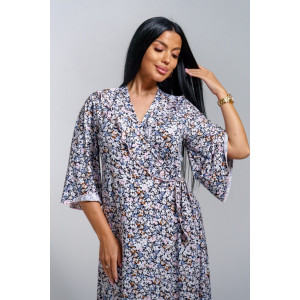 Халат-пеньюар женский "Нефертити" масло (последний размер) фиалка 54