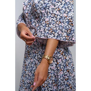 Халат-пеньюар женский "Нефертити" масло (последний размер) фиалка 54