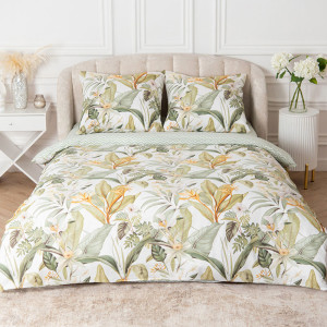 Постельное белье поплин "Оранжерея" (последний размер) 1.5-сп.