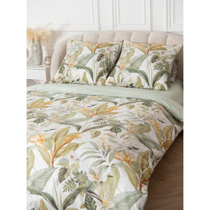 Постельное белье поплин "Оранжерея" (последний размер) 1.5-сп.