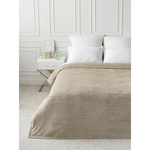 Плед велсофт "Океан" беж (последний размер) 180х200