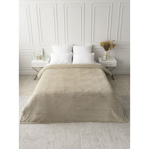 Плед велсофт "Океан" беж (последний размер) 180х200