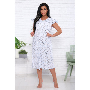 Сорочка женская "Фаина" кулирка (последний размер) голубой 48