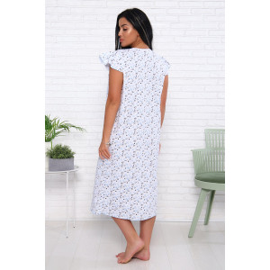 Сорочка женская "Фаина" кулирка (последний размер) голубой 48