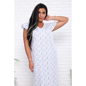 Сорочка женская "Фаина" кулирка (последний размер) голубой 48