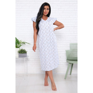 Сорочка женская "Фаина" кулирка (последний размер) голубой 48