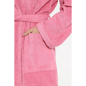 Халат женский "Комфорт-3" махра (последний размер) сухая роза 56