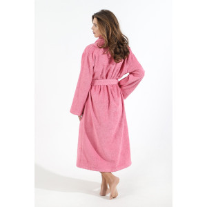 Халат женский "Комфорт-3" махра (последний размер) сухая роза 56