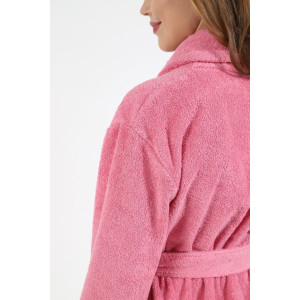 Халат женский "Комфорт-3" махра (последний размер) сухая роза 56