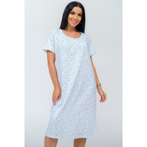 Сорочка женская "Ульяна" кулирка (последний размер) веточки 62