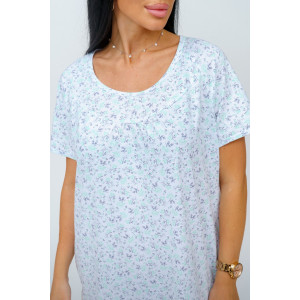 Сорочка женская "Ульяна" кулирка (последний размер) веточки 62