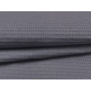 Полотенце кухонное вафельное однотонное "Графит" (последний размер) 45х60