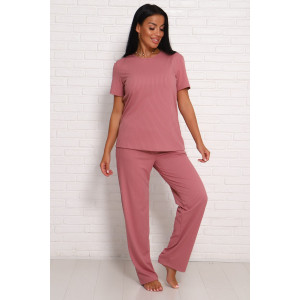 Пижама женская "Лаура" лапша (последний размер) пион 46