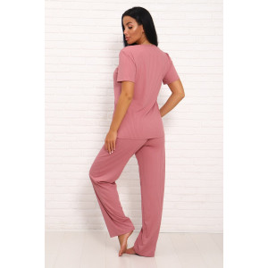 Пижама женская "Лаура" лапша (последний размер) пион 46