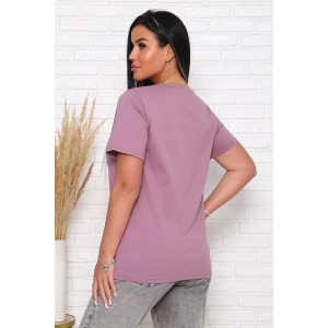 Футболка женская "Миледи" кулирка (последний размер) лиловый 70