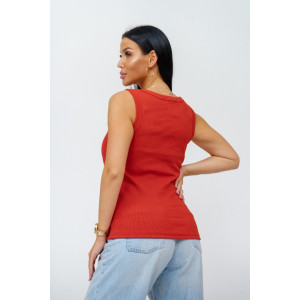 Майка женская "Мия" кашкорсе (последний размер) терракотовый 56