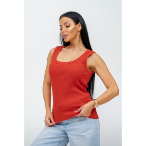 Майка женская "Мия" кашкорсе (последний размер) терракотовый 56