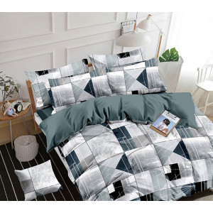 Постельное белье поплин стандарт на резинке П-3309