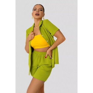 Костюм двойка женский КС-072ПРД/ЛАЙМ сингапур (последний размер) лайм 58