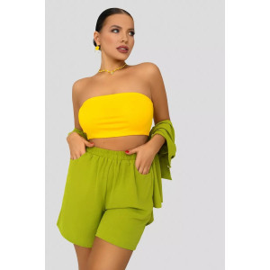 Костюм двойка женский КС-072ПРД/ЛАЙМ сингапур (последний размер) лайм 58