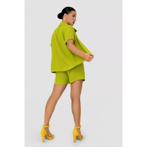 Костюм двойка женский КС-072ПРД/ЛАЙМ сингапур (последний размер) лайм 58