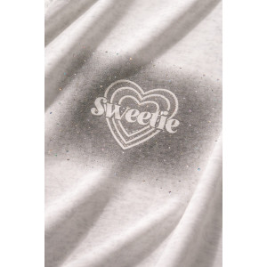 Футболка женская №6457 "Crystal Heart" хлопок стрейч (р-ры: 64-76) белый