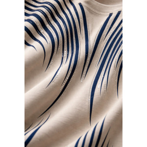 Футболка женская F8003 "Crystal Flow Luxe" хлопок стрейч (р-ры: 58-68) капучино