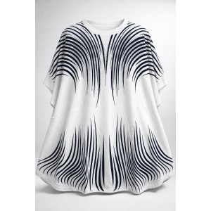 Футболка женская F8003 "Crystal Flow Luxe" хлопок стрейч (р-ры: 58-68) белый