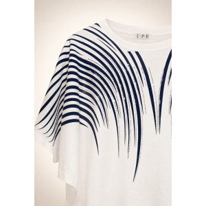 Футболка женская F8003 "Crystal Flow Luxe" хлопок стрейч (р-ры: 58-68) белый