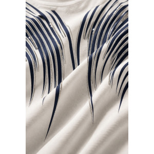 Футболка женская F8003 "Crystal Flow Luxe" хлопок стрейч (р-ры: 58-68) белый