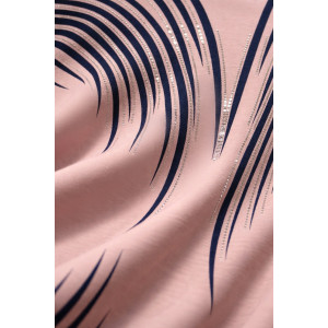 Футболка женская F8003 "Crystal Flow Luxe" хлопок стрейч (р-ры: 58-68) розовый