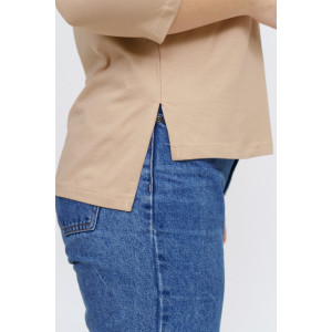 Лонгслив женский "Стиль" кулирка с лайкрой (р-ры: 46-64) бежевый