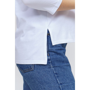 Лонгслив женский "Стиль" кулирка с лайкрой (р-ры: 46-64) белый