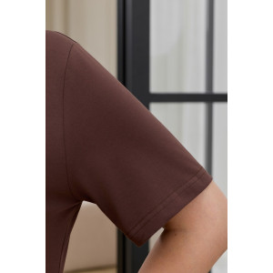 Футболка женская "Соло-2" кулирка с лайкрой (р-ры: 48-64) коричневый